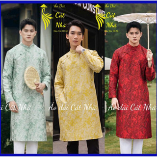(Hỏa tốc 2H) Áo dài Nam thiết kế chất vải Gấm dệt MỀM, Họa tiết rất đẹp trang nhã sang trọng- ÁO DÀI CÁT NHÃ