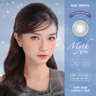 Kính Áp tròng Xám Khói Tây Myth Gray 14.2 chất Liệu MPC polymer cao cấp độ cận 0 - 8 FAIRY SHOP CONTACT LENS