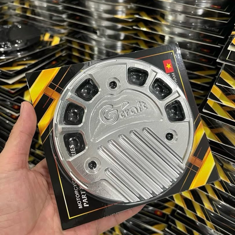 Nắp nồi WAVE DREAM và FUTURE mẫu 3D Gcraft NHÔM cnc nguyên khối lắp như zin ( ốc mua riêng )