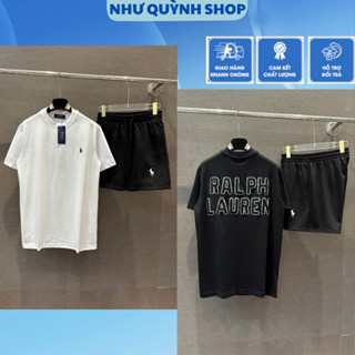 Bộ Quần Áo Nam Thêu Nổi Ra Phờ Lau Ren Cao Cấp - Set Đồ Nam Cotton Ngực Thêu Ngựa Siêu Hót Trend