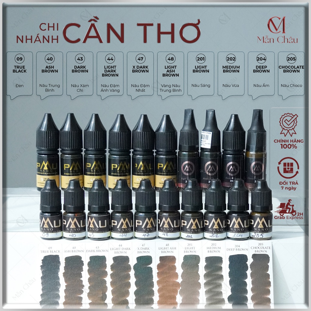 [CHÍNH HÃNG] Mực Nano PMU Phun Xăm Mày Môi Mí
