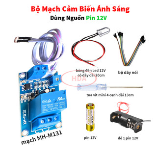 Bộ Linh Kiện Mô Đun Cảm Biến Ánh Sáng XH-M131 Điều Khiển Bằng Relay 12V, Thực Hành Môn Công Nghệ 8 Cho Học Sinh