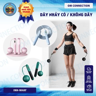  Dây nhảy thể dục không dây đếm số có bóng tập thể lực tính calo giảm cân cadio tại nhà - OM Connection 