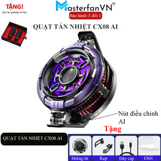 Quạt tản nhiệt điện thoại sò lạnh CX07 | CX08 Pro | CX08 AI | X12 Plus thế hệ mới làm lạnh đóng băng hỗ trợ tăng fps