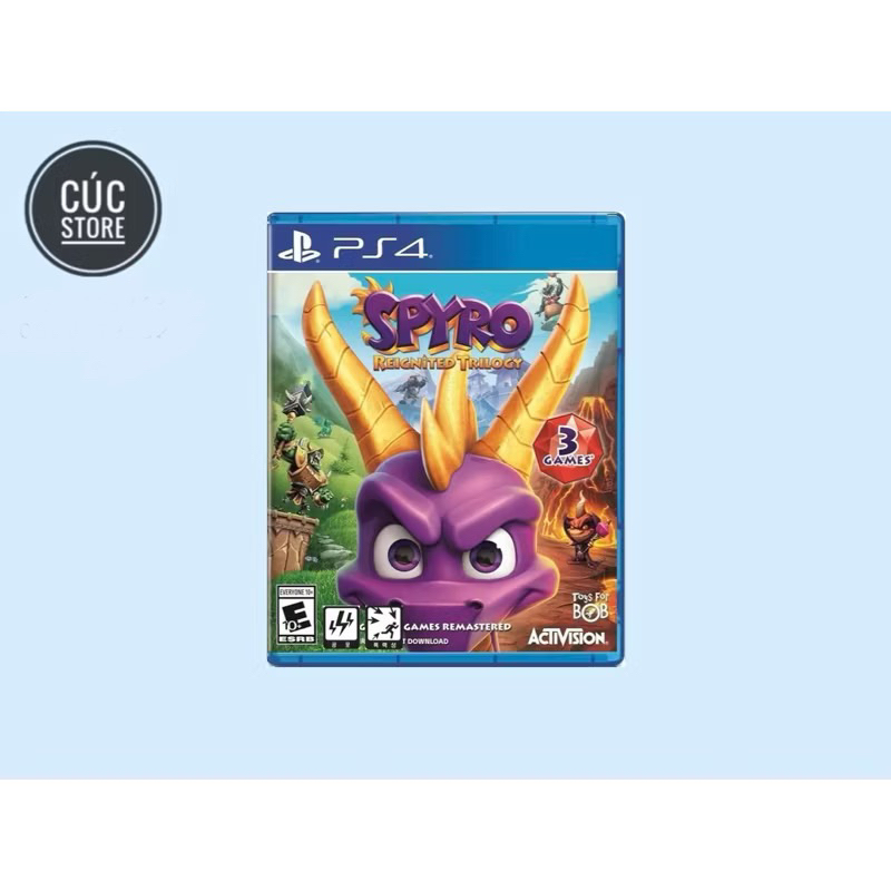 Đĩa chơi game PS4: Spyro Reignited Trilogy