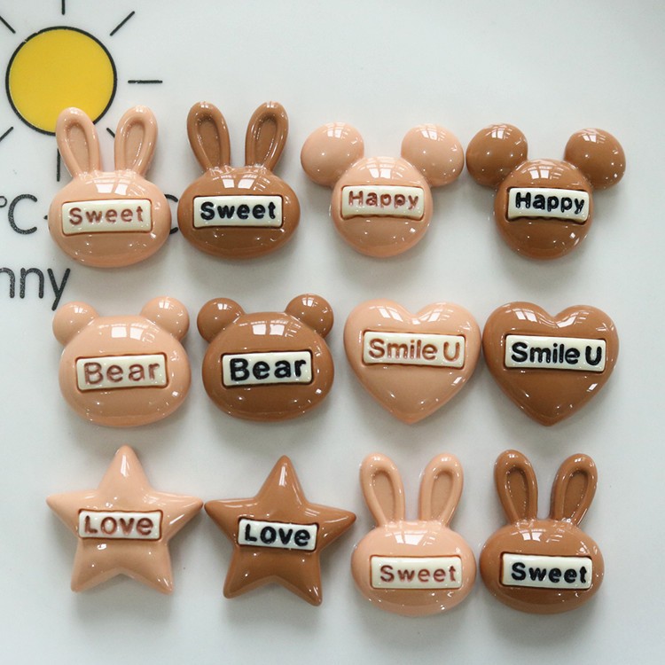 Jibbitz Crocs, Charm, Sticker Dép Hình Gấu Thỏ Sao Tim Trang Trí Dép Crocs, DIY