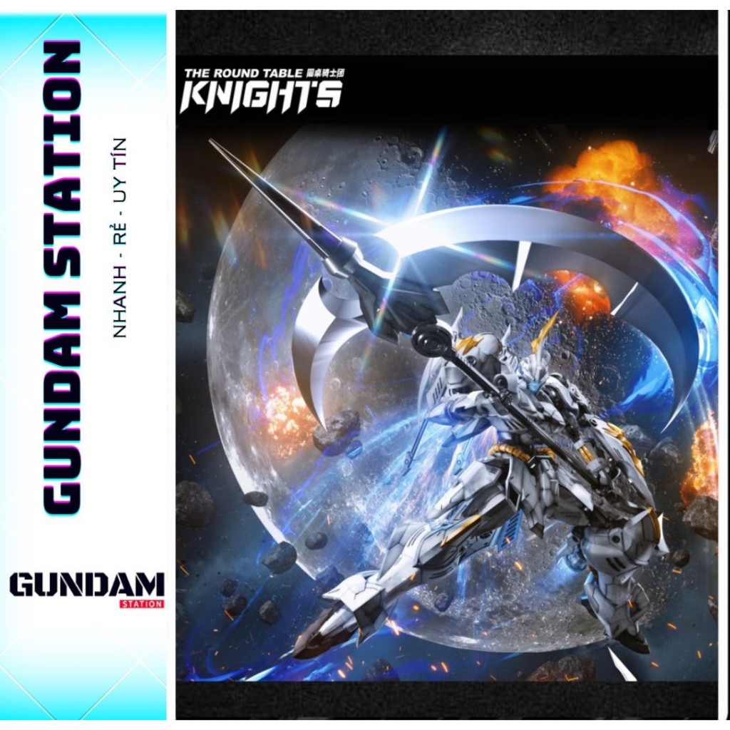 [CÓ SẴN] Mô Hình Lắp Ráp RG Iron Sickle SNAA 1/144 (Tặng kèm base và decal nước)