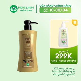 Dầu gội dược liệu Nguyên Xuân Bồng bềnh 350ml - Ngát hương hoa, da đầu dầu bết.(Khuyến mại thêm 35ml giá không đổi)