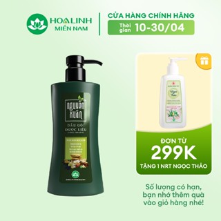 Dầu Gội Dược Liệu Nguyên Xuân Xanh 350ml - Dưỡng Tóc (Khuyến mại thêm 35ml giá không đổi)