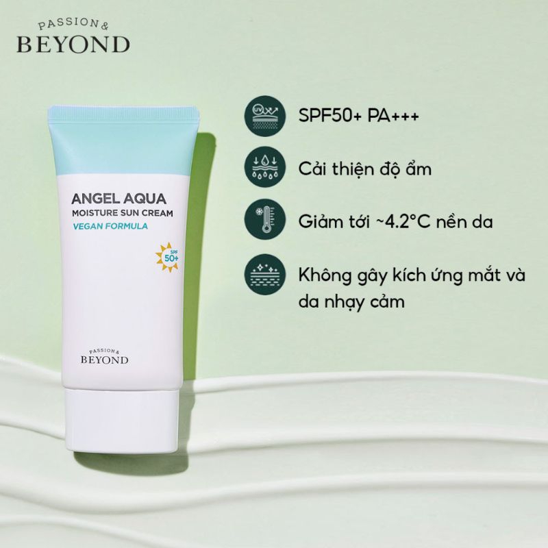 Kem Chống Nắng Dưỡng Ẩm Beyond Angel Aqua Moisture Sun Cream 50ml (BEYOND ANGEL AQUA MOISTURE SUN CR