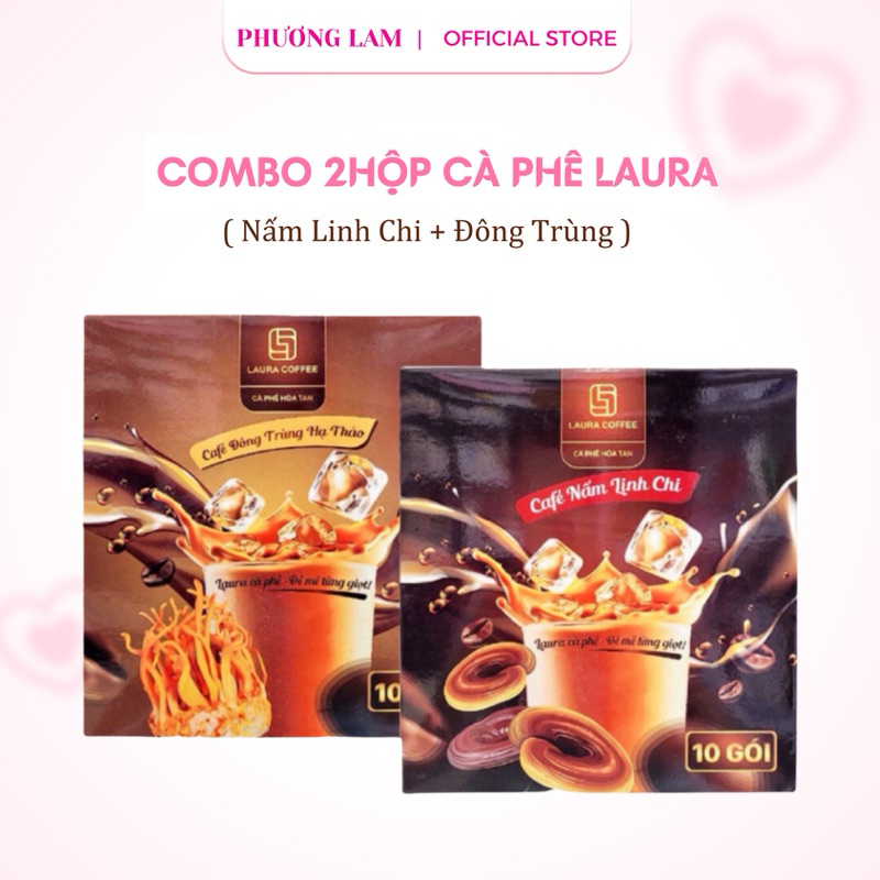    Combo 2 Hộp   Cà phê Nhật Kim Anh cà phê hòa tan Laura Coffee   Hộp 10 gói  