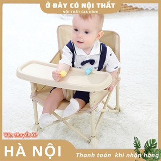 Ghế ăn dặm gấp gọn Ghế Ăn Dặm Du Lịch Kèm Bàn có thể tháo gỡ vệ sinh ghế ăn dặm cho bé phong cách Hàn Quốc mang đi tilợi