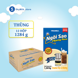 Thùng 12 Hộp giấy 1284g Sữa đặc Ngôi Sao Phương Nam Nhãn Xanh Biển - Creamer Đặc Ngôi Sao Phương Nam