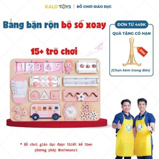Đồ chơi giáo dục Montessori bảng bận rộn giáo dục cho bé 0-3 tuổi phát triển tư duy - Kalotoys BB51