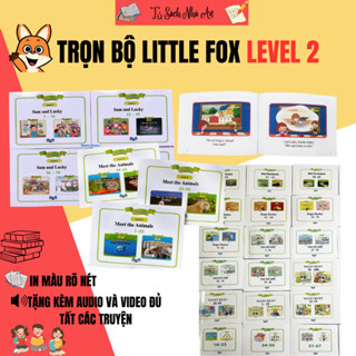 Sách - Trọn Bộ Little Fox Level 2 - Bản in màu giấy thường rõ nét