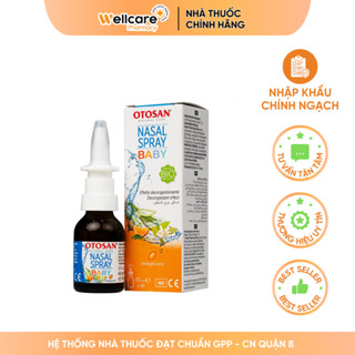 Xịt mũi Otosan Nasal Spray Baby [Chính hãng] – Chai 20ml, giúp làm sạch sâu các hốc mũi, thông mũi nhanh chóng cho trẻ