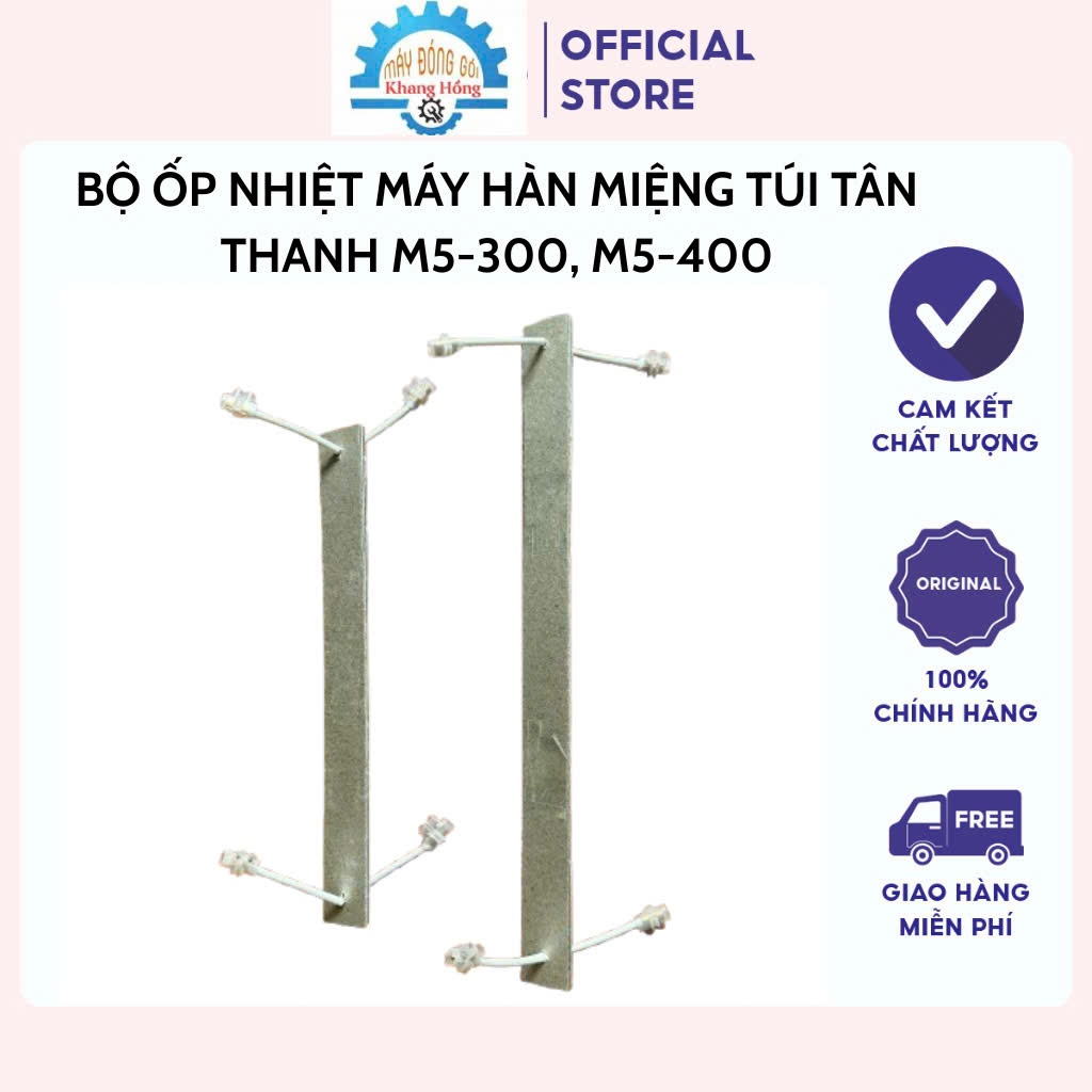 Bộ ốp nhiệt máy hàn miệng túi dập chân M5-300, M5-400 TÂN THANH - MĐG KHANG HỒNG