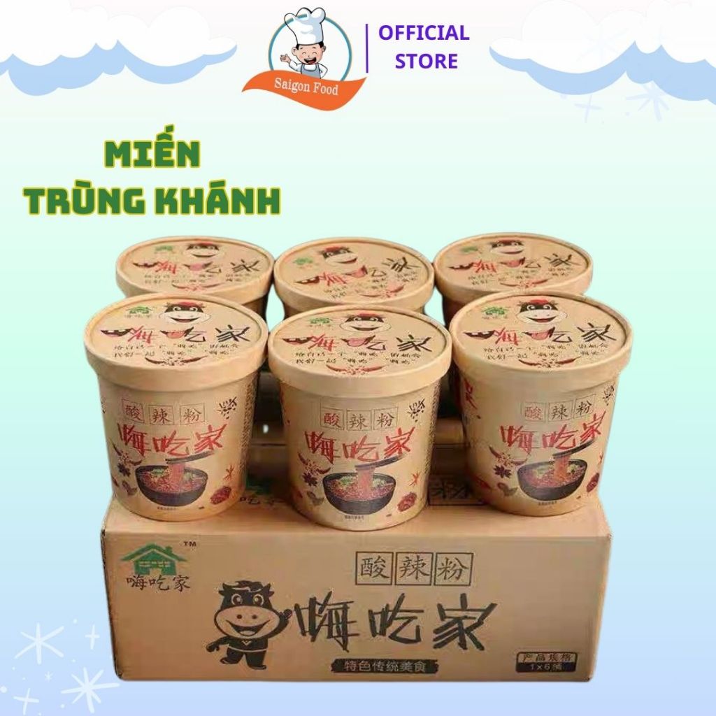 1 Thùng Miến Trùng Khánh Chua Cay ( 1 thùng = 6 cốc )