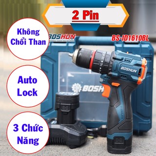  Máy Khoan Pin 16.8V Boshun BS-ID1610BL – Động Cơ Lõi Đồng 3 Chức Năng Pin 4 Cell Siêu Bền 
