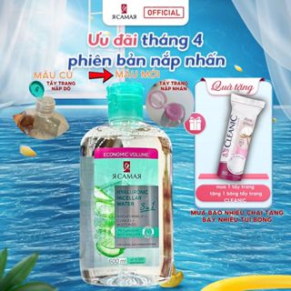 Nước tẩy trang YA SAMAYA 3in1 600ml Micellar Water làm sạch, giữ ẩm và dưỡng mềm da