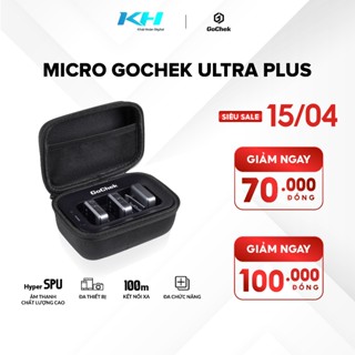 Thiết bị thu âm chuyên nghiệp Gochek tích hợp sử dụng đa thiết bị đa chức năng, Mic thu âm không dây Gochek Ultra Plus