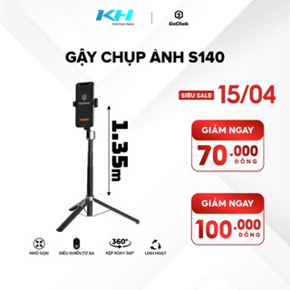 Gậy chụp ảnh 3 chân GoChek,Tripod/ selfi bluetooth điện thoại, livestream, vlog đa năng Gochek S140