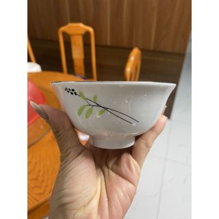 (Bao bù đổ vỡ/Có hóa đơn) Combo 10 bát cơm hoa dây (hoa mầm) Chuan Kuo/ Chén cơm hoạ tiết bông cỏ CK cao cấp