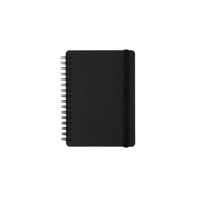 MUJI Sổ Lò Xo Kép Có Dây/ Bìa Nhựa A6/ A5/ B5/ B6 82 Tờ 6mm/ 7mm - Kẻ Ngang/ Chấm Tròn