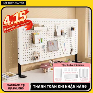 Kệ Bảng Lỗ Pegboard Chân Đứng Để Bàn Bảng Lỗ Để Bàn Học Để Dụng Cụ Làm Việc Tai Nghe Mô Hình Bàn Phím Laptop Decor Bàn