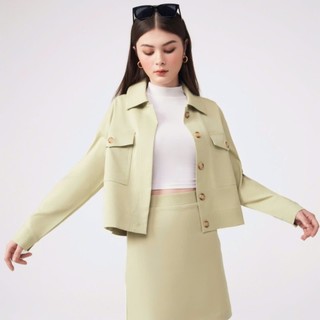 ÁO KHOÁC JACKET SARA MIKI MÀU XANH BƠ