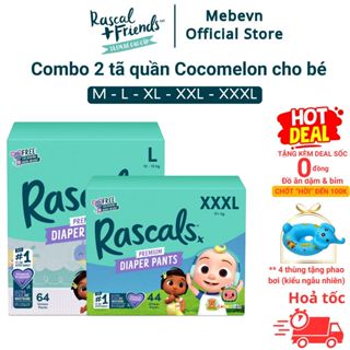 Tã quần cho bé - Combo 2 thùng Rascal and Friends Cocomelon, bỉm cho bé cao cấp hàng NewZeland