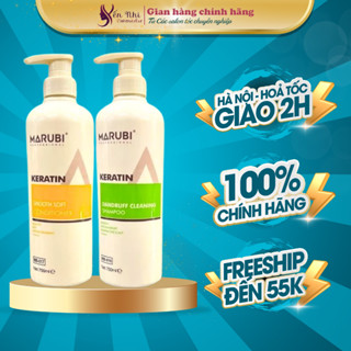  Dầu Gội MARUBI KERATIN dành riêng cho da đầu gàu dầu bết dầu gội keratin ngăn rụng tóc marubi 750ml 