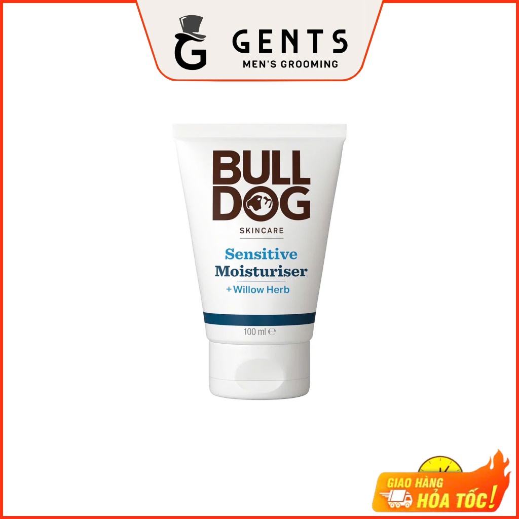 Kem dưỡng ẩm da mặt cho nam có làn da nhạy cảm Bulldog Skincare Sensitive Moisturiser 100ml