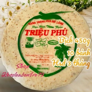 Combo 2 bịch bánh tráng dừa Mỹ Lồng Triệu Phú ( bịch 10 bánh 450g )