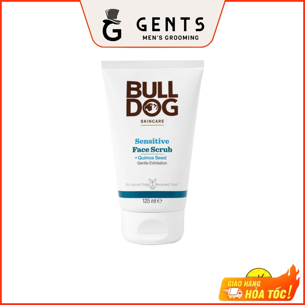 Tẩy tế bào chết cho da nhạy cảm Bulldog Skincare Sensitive Face Scrub 125ml