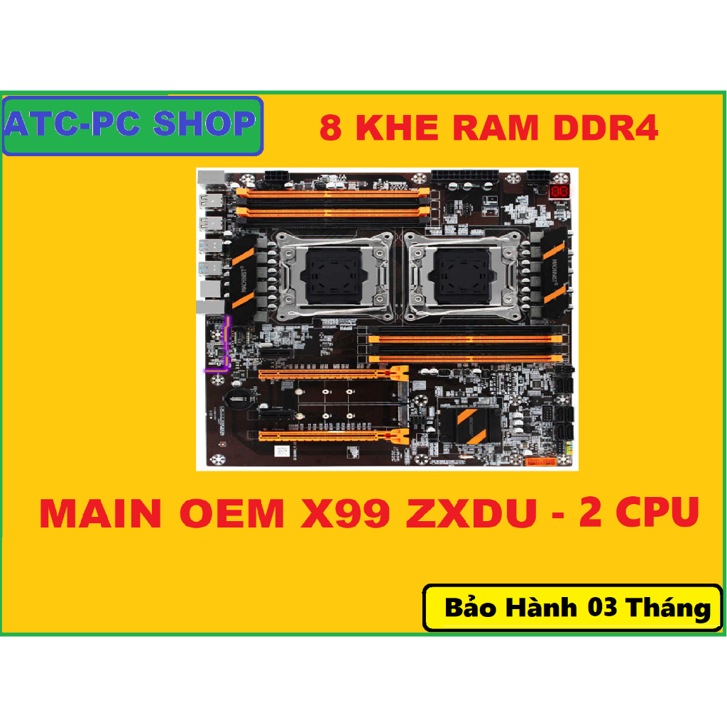 BO MẠCH CHỦ OEM X99 ZXDU DDR3/DDR4 CHẠY DUAL CPU MỚI GIÁ RẺ NHẤT SHOPEE
