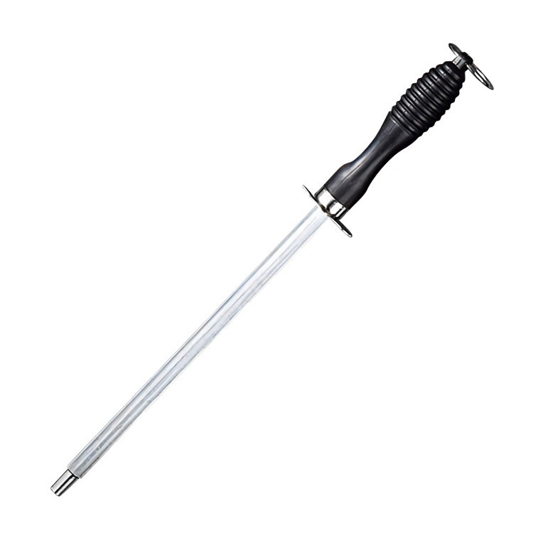 Cây Mài Dao, Liếc Dao Lưỡi Tròn Thép Carbon 26cm - Sắc Bén Trong 3 Giây