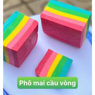  PHÔ mai kéo sợi 7 sắc cầu vòng  làm pizza hotdot bánh cá bánh dép...  