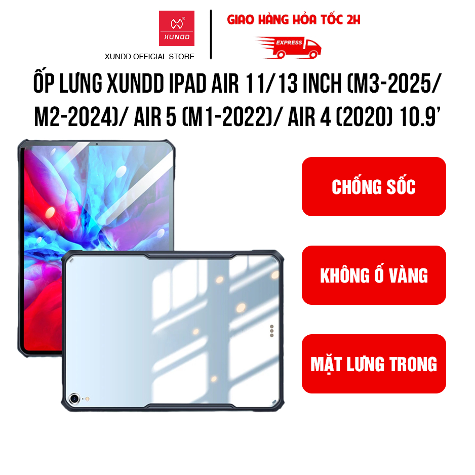 Ốp lưng XUNDD iPad Air 11/ 13 inch (M3-2025/M2-2024)/ Air 5 (M1-2022)/ Air 4 (2020) 10.9 inch - Chốn