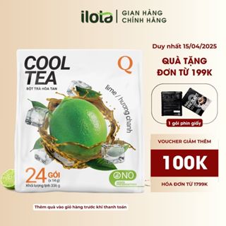 Bột TRÀ CHANH hoà tan Trần Quang Cooltea (Bịch 24 gói x 14gr)