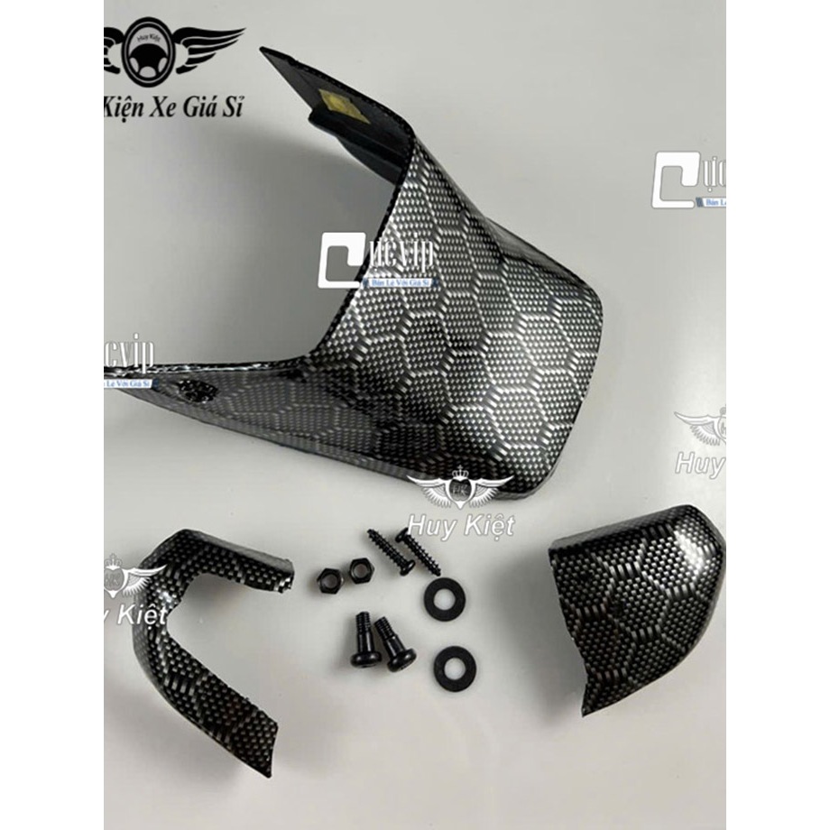 Ốp Dè Sau + Xi Nhan Trước Carbon (Tặng Ốc) Cho Dream 100cc 110cc, Dream Lùn, Dream Thái MS6662