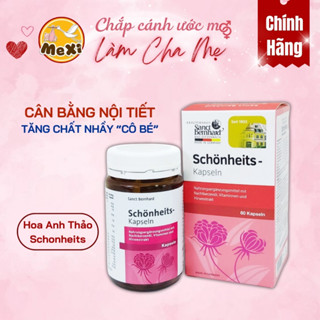 Tinh dầu hoa anh thảo Schonheits Mẹ Xi - viên uống 60 viên , điều hoà kinh nguyệt, ổn định nội tiết