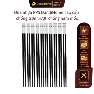  Đũa nhựa PPS sợi thủy tinh DandiHome kết hợp Inox 304 DandiHome cao cấp chống trượt chống nấm mốc 