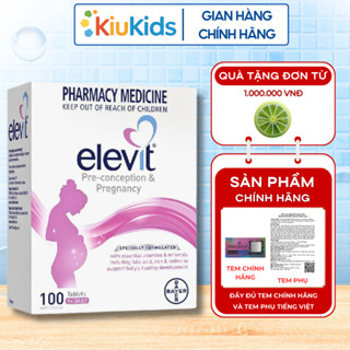 Vitamin tổng hợp bầu Elevit giúp thai kỳ khoẻ mạnh, bổ sung vitamin mẹ và bé cho người đã, đang và muốn có thai 100 viên