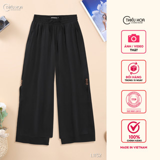 Quần trung niên thiết kế thanh nhã chất liệu Vải voan rayon mềm mại thương hiệu Thiều Hoa QD4L1132