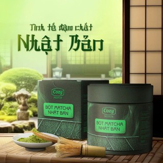  Bột Matcha Cozy Premium Đậm Vị Umami Matcha cao cấp Nhật Bản Giàu Chất Chống Oxi Hóa Hộp 50gr 