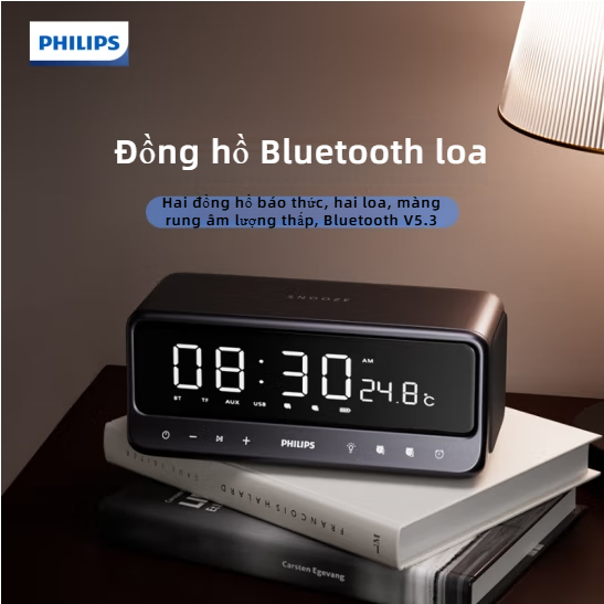 Philips TAS3609 Loa Bluetooth – 10W Stereo, Đồng Hồ Báo Thức, Cảm Ứng Thông Minh, Đèn Ngủ, Hiện Đại | BigBuy360 - bigbuy360.vn