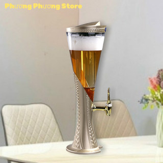 Tháp Bia 3 Lít Có Đèn Led - Vòi Rót Mượt – Đế Lúa Mạch – Có Lõi Đá Riêng – Dùng Cho Tiệc & Quán Nhậu GIADUNGTHAOTHUY
