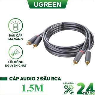 Cáp av hoa sen 2 đầu rca dài 1,5m ugreen 10517 - hàng chính hãng
