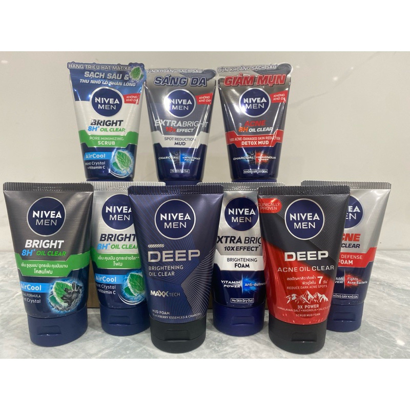 Sữa rửa mặt nivea MEN 100g